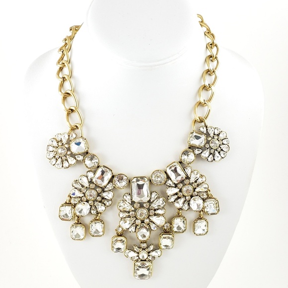 Banana Republic Jewelry - Banana Republic Statement Necklace Rhinestones